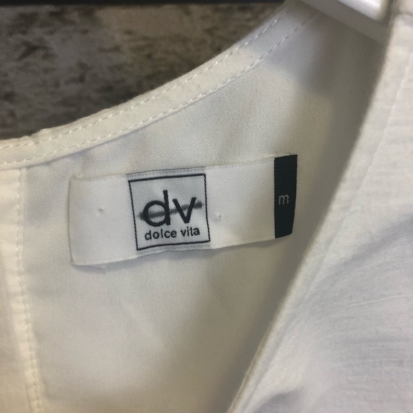 Dolce Vita White Eyelet A Line Mini Dress Medium - Picture 10 of 15